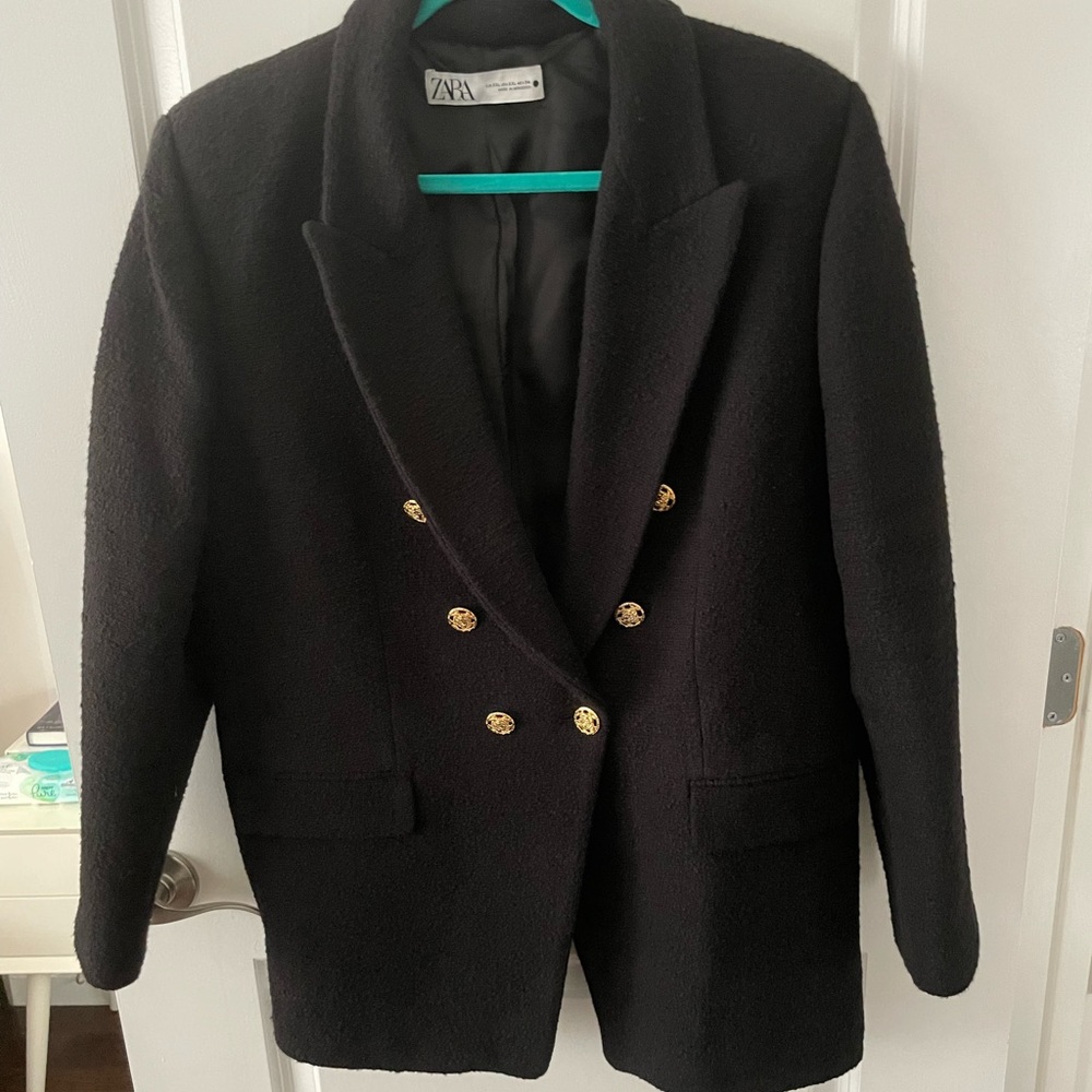 Black Blazer w/ gold buttons